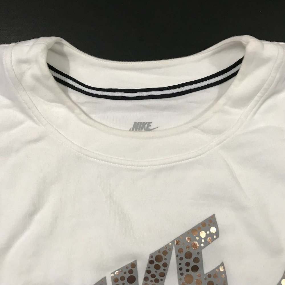 Nike Basic Logo Solid White Sweatshirt - image 5